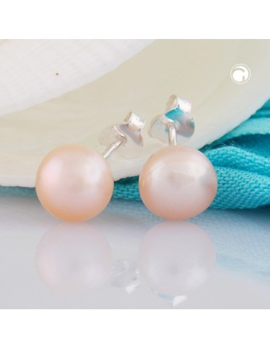 Stud Örhänge Pearl Champagne Silver 925