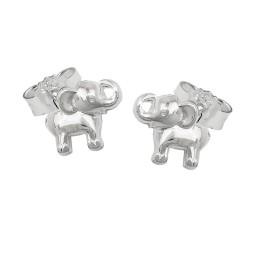 Stud Örhänge Small Elephant Silver 925