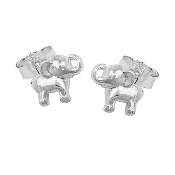 Stud Örhänge Small Elephant Silver 925