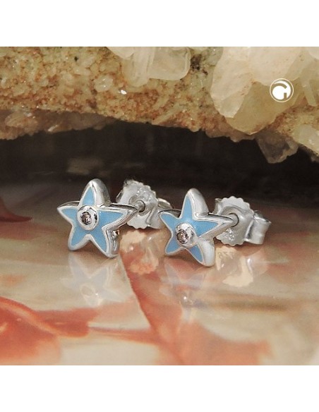 Stud Örhänge Star Zirconia Silver 925