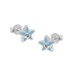 Stud Örhänge Star Zirconia Silver 925