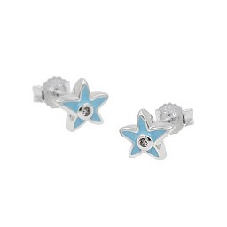 Stud Örhänge Star Zirconia Silver 925