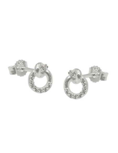 Stud Örhänge With Zirconia Silver 925