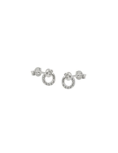 Stud Örhänge With Zirconia Silver 925