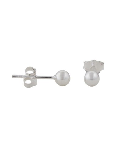 Stud Örhängen 4mm Ball Silver 925
