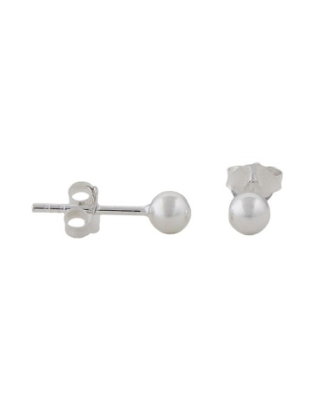 Stud Örhängen 4mm Ball Silver 925