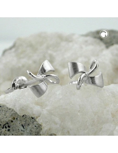 Stud Örhängen Bows Silver 925