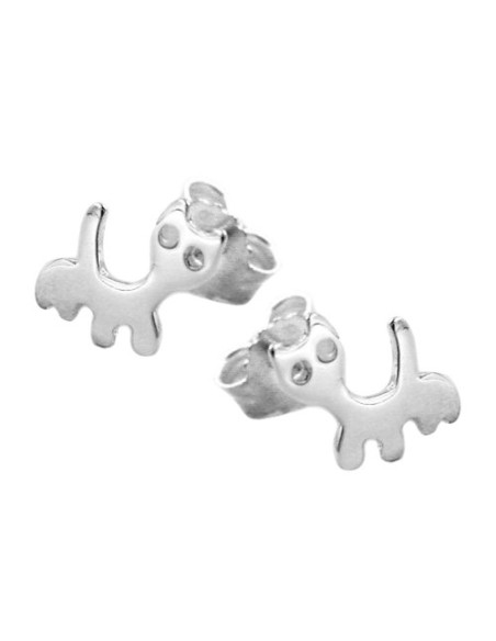 Stud Örhängen Cat Silver 925