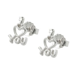Stud Örhängen I Love You Silver 925