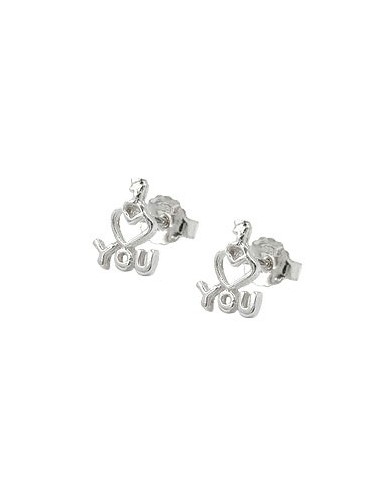 Stud Örhängen I Love You Silver 925