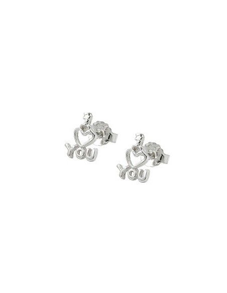 Stud Örhängen I Love You Silver 925