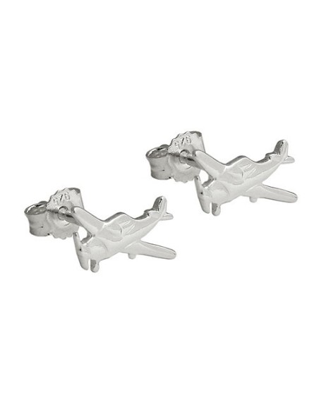 Stud Örhängen Little Plane Silver 925