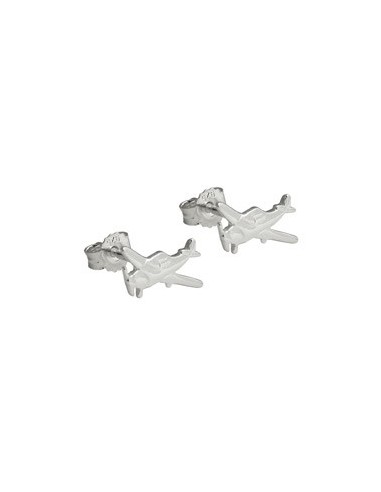 Stud Örhängen Little Plane Silver 925