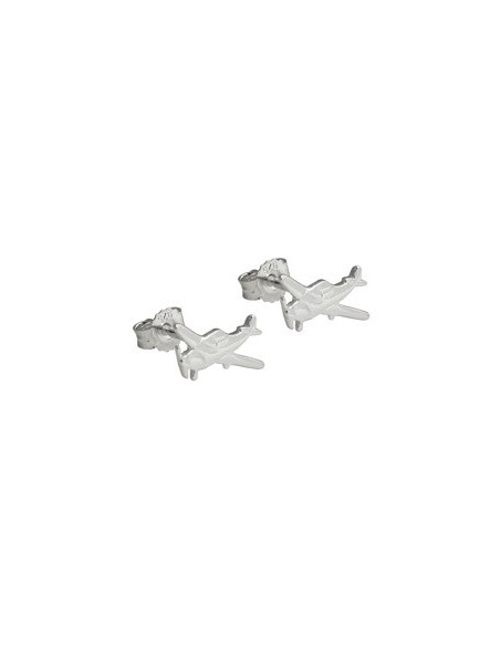 Stud Örhängen Little Plane Silver 925