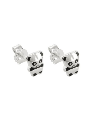 Stud Örhängen Panda Bear Silver 925