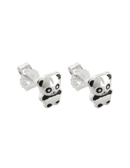 Stud Örhängen Panda Bear Silver 925