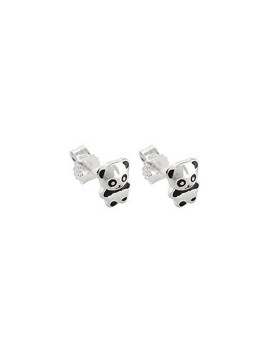 Stud Örhängen Panda Bear Silver 925
