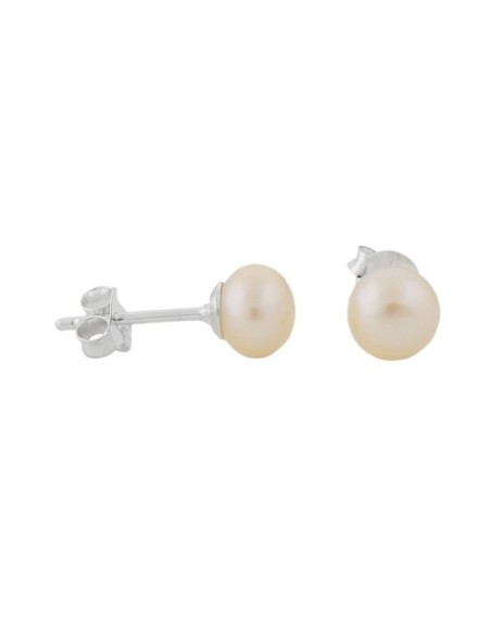 Stud Örhängen Pearl Champagne Silver 925