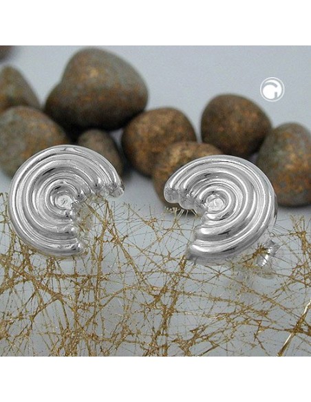 Stud Örhängen Round Silver 925