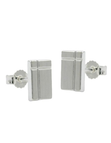 Stud Örhängen Square With Kors Silver 925