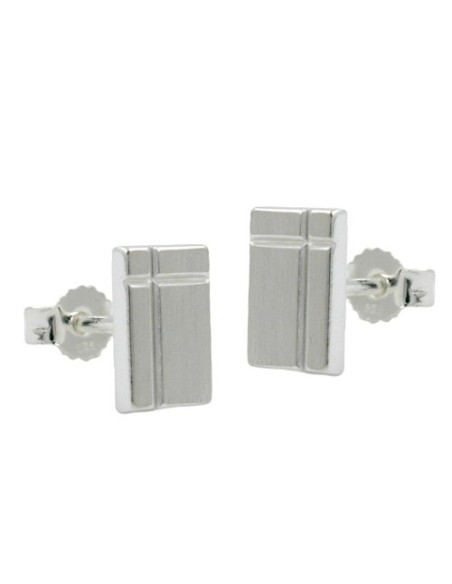 Stud Örhängen Square With Kors Silver 925