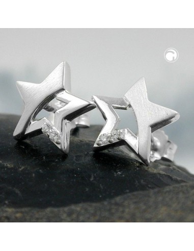 Stud Örhängen Star Zirconia Silver 925