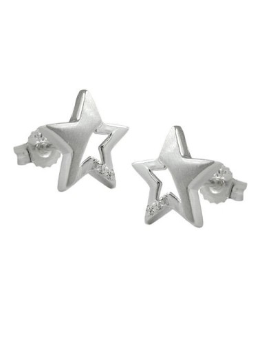 Stud Örhängen Star Zirconia Silver 925