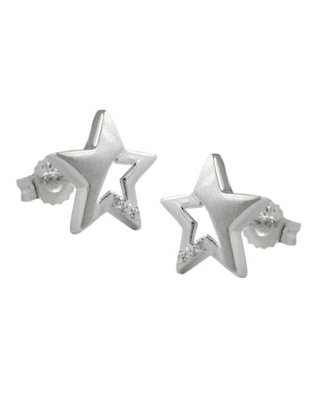 Stud Örhängen Star Zirconia Silver 925