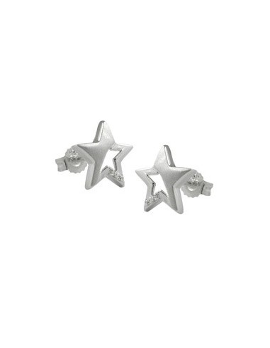 Stud Örhängen Star Zirconia Silver 925