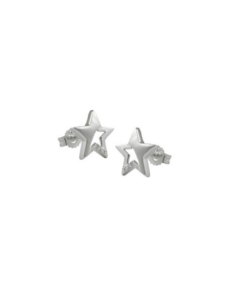 Stud Örhängen Star Zirconia Silver 925