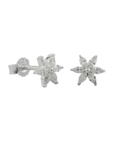 Stud Örhängen Star Zirconia Silver 925