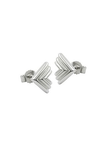 Stud Örhängen Triangle Silver 925