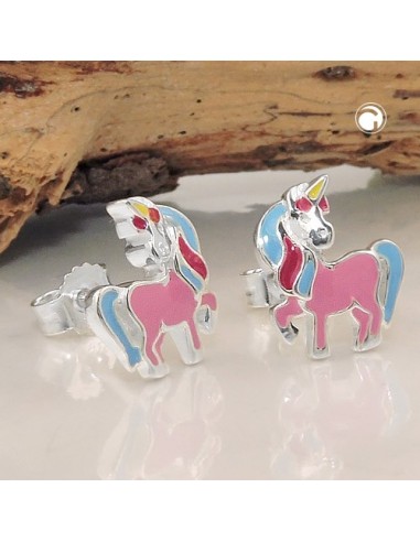 Stud Örhängen Unicorn Colored Silver 925