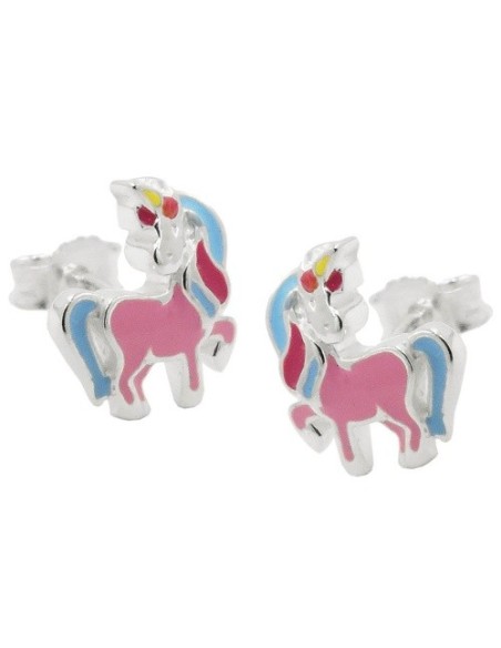 Stud Örhängen Unicorn Colored Silver 925
