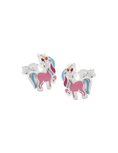 Stud Örhängen Unicorn Colored Silver 925