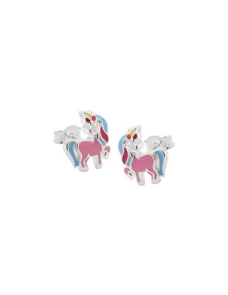 Stud Örhängen Unicorn Colored Silver 925