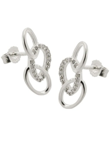 Stud Örhängen With 3 Ellipses Silver 925