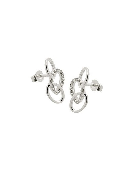 Stud Örhängen With 3 Ellipses Silver 925