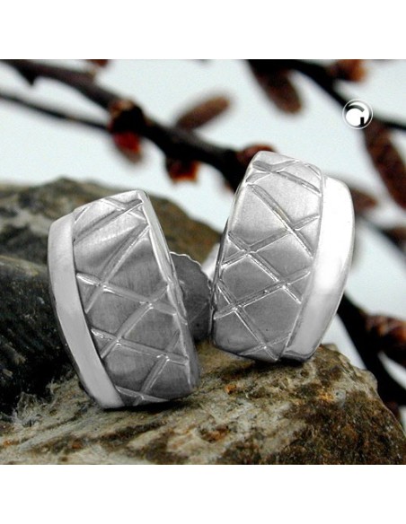 Stud Örhängen X-Shapes Silver 925