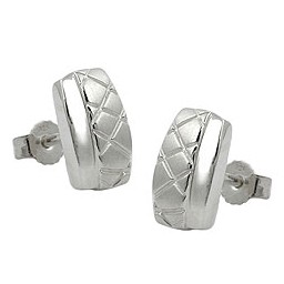 Stud Örhängen X-Shapes Silver 925
