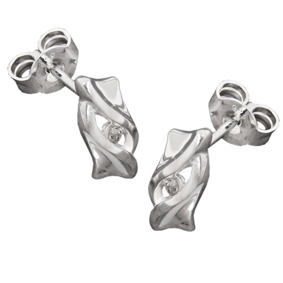 Stud Örhängen Zirconia Crystals Silver 925