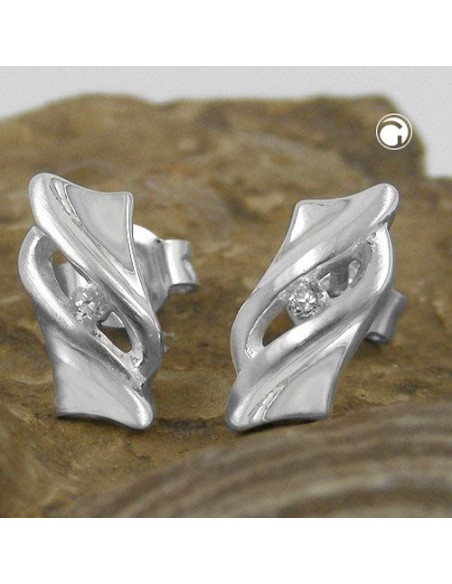 Stud Örhängen Zirconia Crystals Silver 925