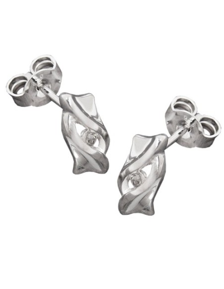 Stud Örhängen Zirconia Crystals Silver 925