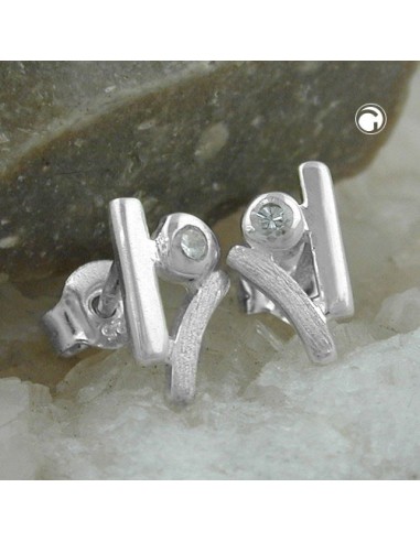Stud Örhängen Zirconia Crystals Silver 925