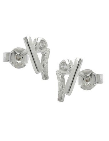 Stud Örhängen Zirconia Crystals Silver 925