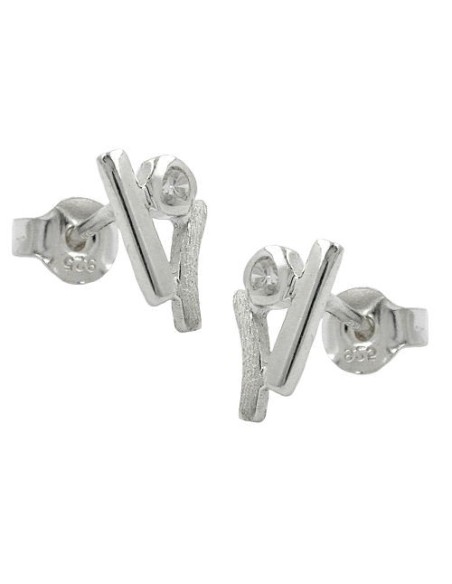 Stud Örhängen Zirconia Crystals Silver 925