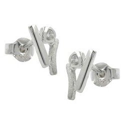 Stud Örhängen Zirconia Crystals Silver 925