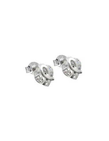 Stud Örhängen Zirconia Heart Silver 925