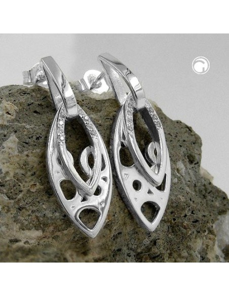 Stud Örhängen Zirconia Silver 925