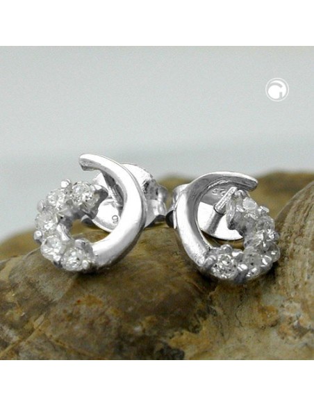 Stud Örhängen Zirconia Silver 925